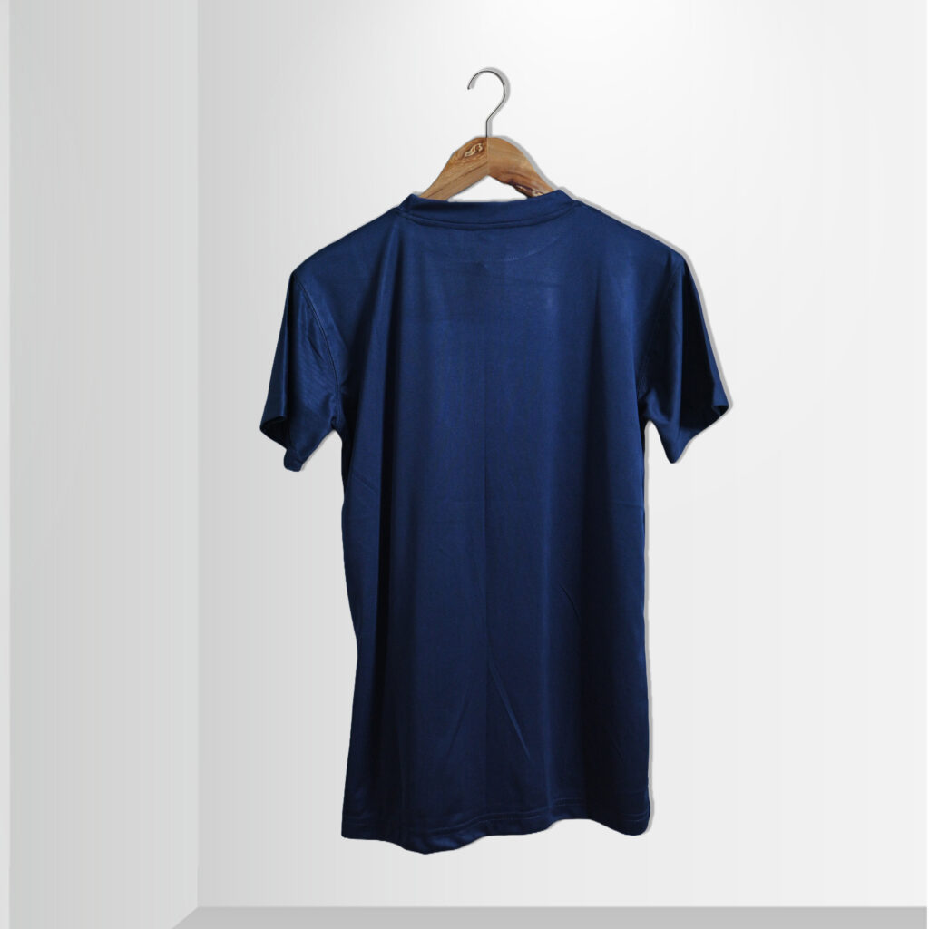 POLYESTER T.SHIRT INK BLUE BACK