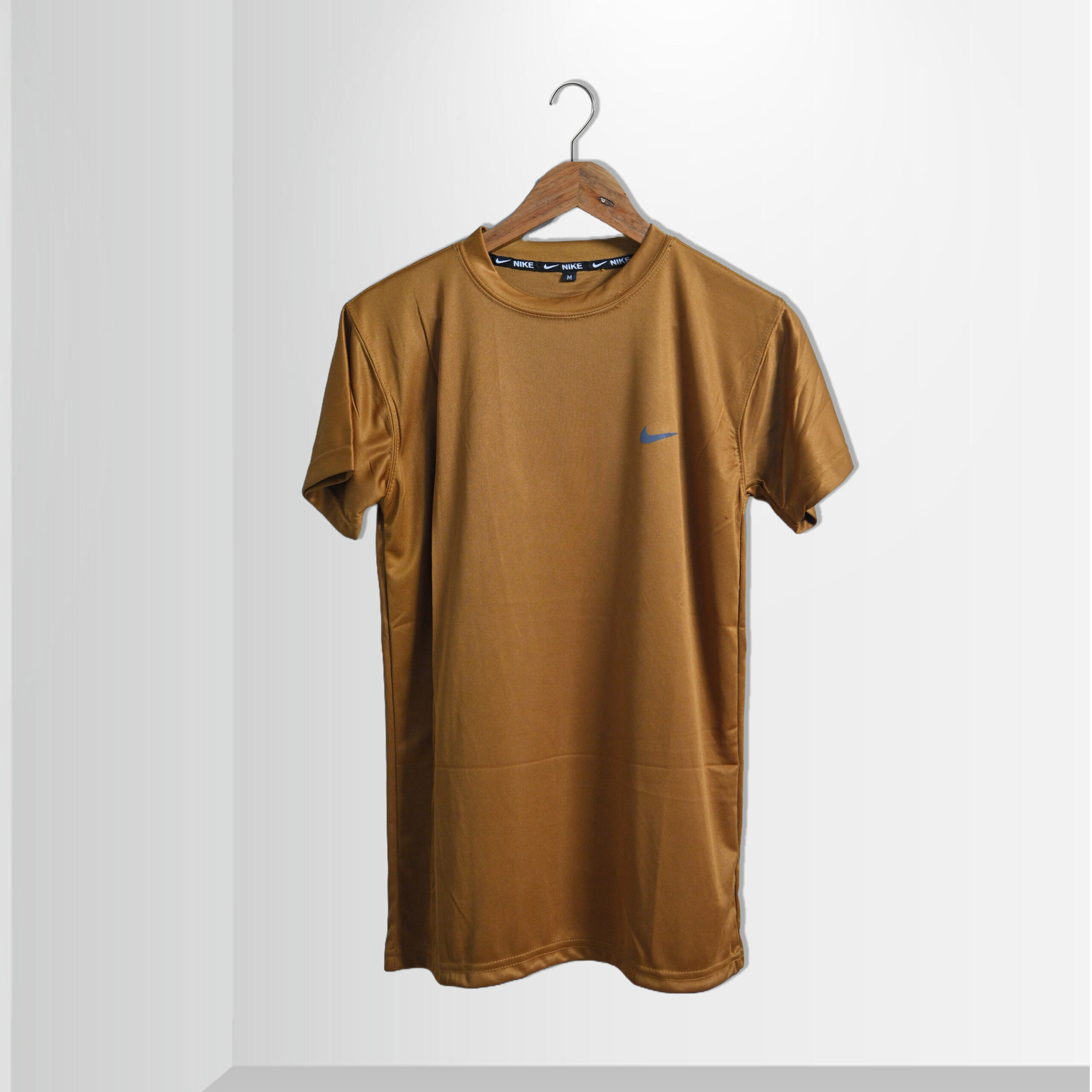 POLYESTER T.SHIRT MUSTARD FRONT