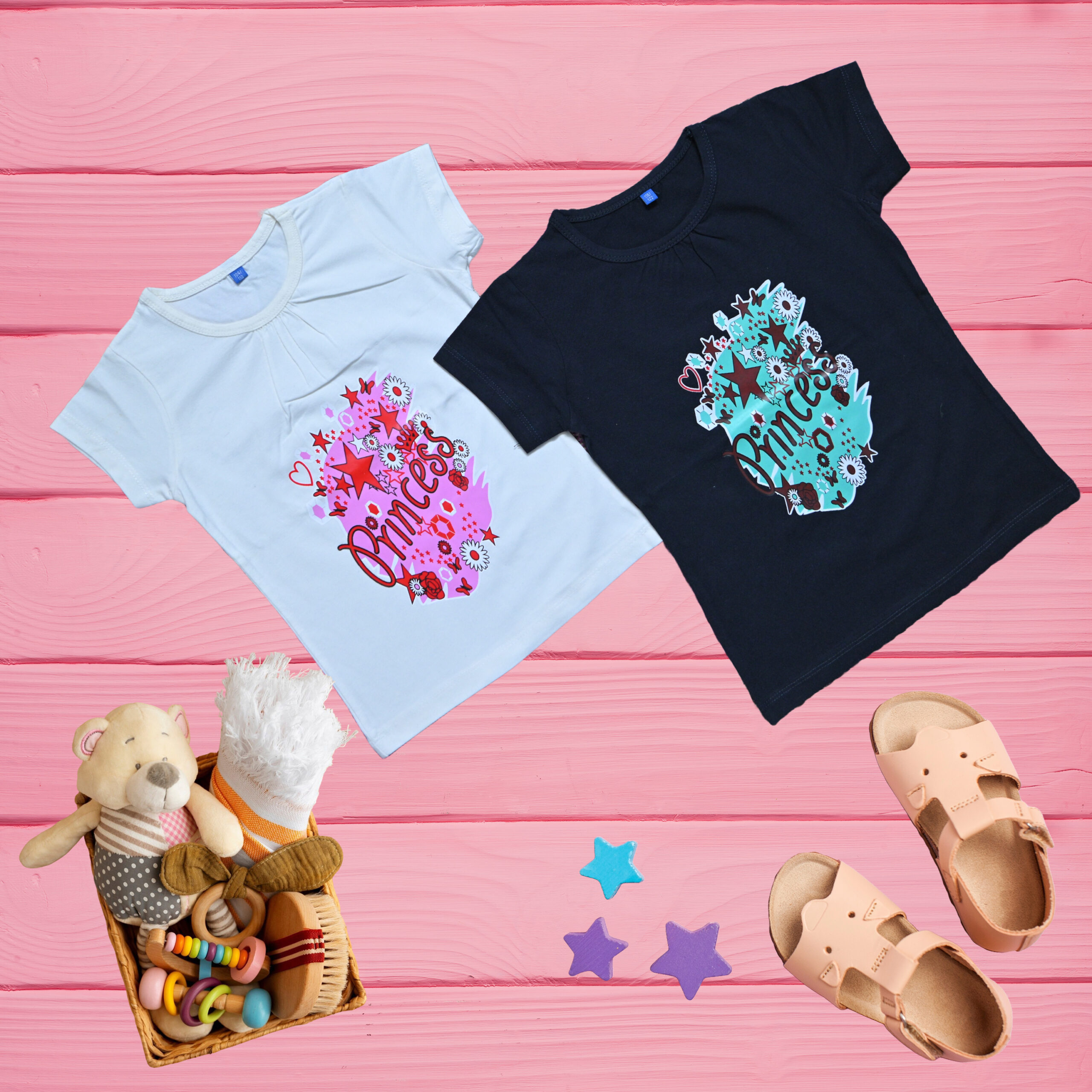 GIRLS PRINTED T.SHIRT