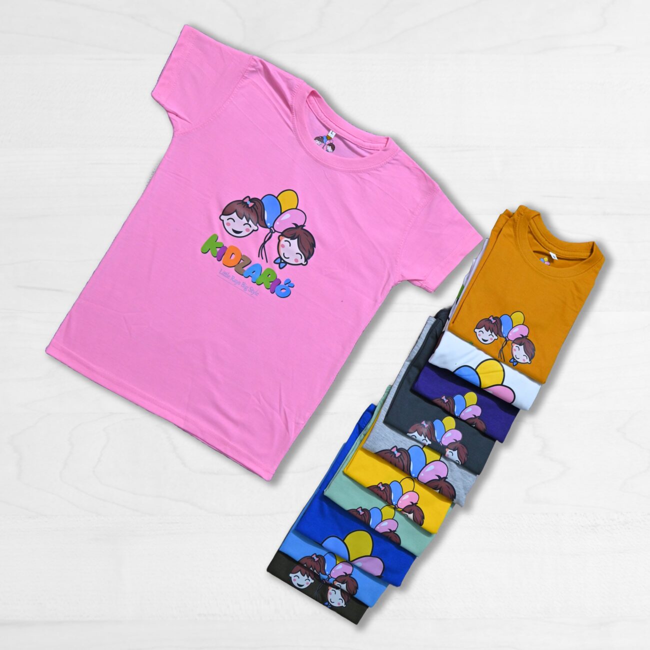 KIDS BASIC ROUND NECK PRINTED